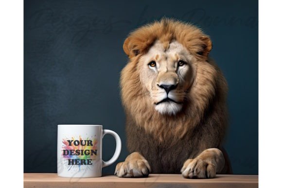 Download Unusual Lion Mug Mockup - Unusual Collection