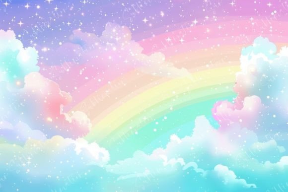 Download Rainbow in the Clouds Pastel Colors - Pastel colors Collection