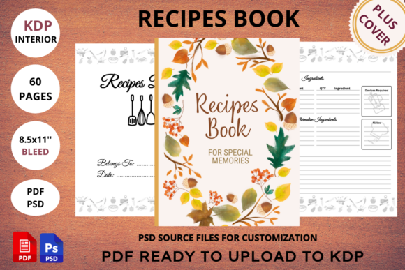 Download Recipes Book Interior + Cover - Interior Collection
