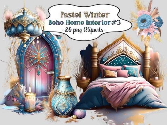 Download Pastel Winter Boho Home Interior #3 - Interior Collection
